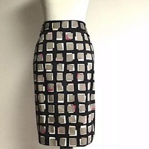 Like New Kate Spade Abstract Sweets Pencil Skirt